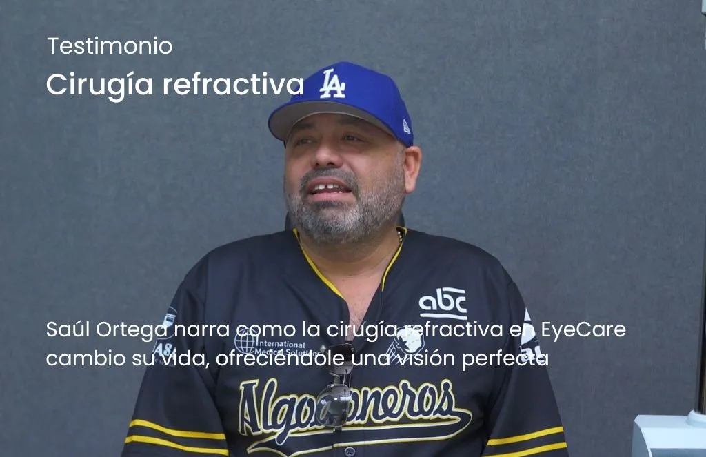 Saúl Ortega — Cirugía refractiva. Saúl Ortega narra cómo la cirugía refractiva en EyeCare cambió su vida, ofreciéndole una visión perfecta.